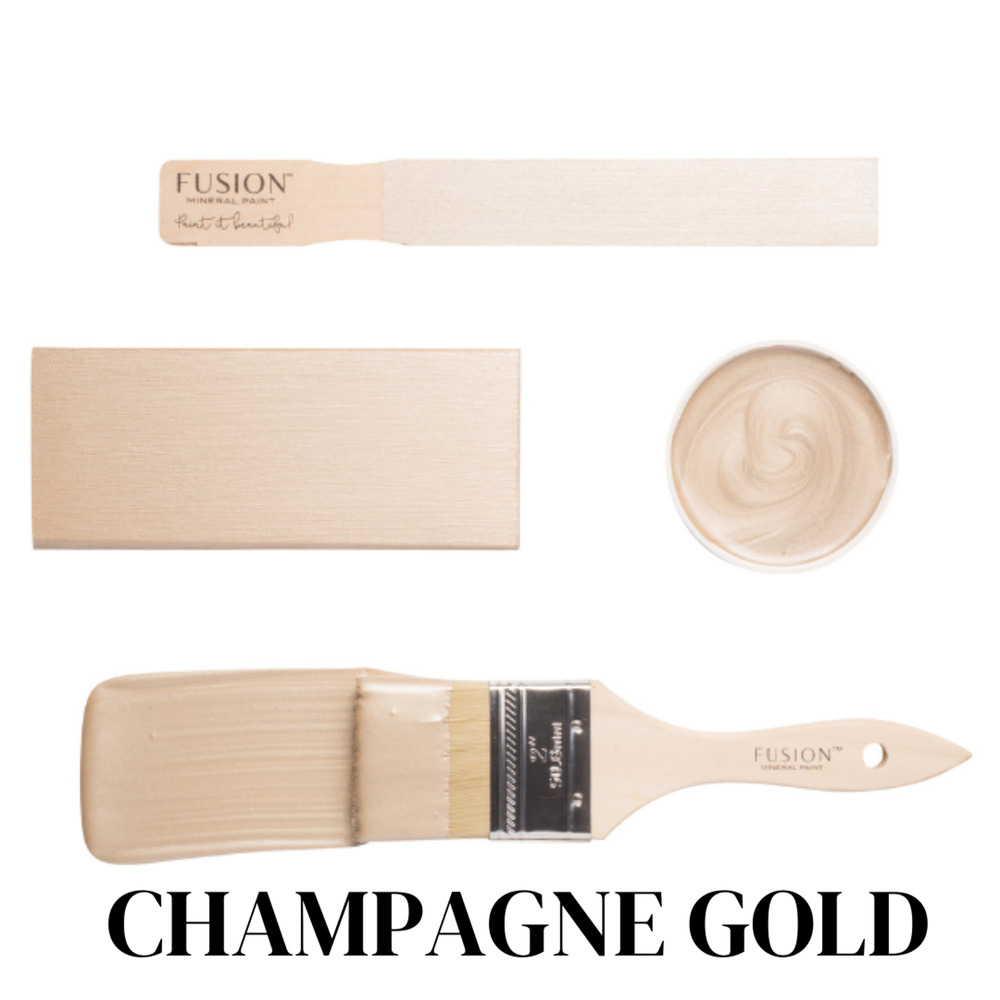 Champagne Gold - Metallics Fusion Mineral Paint 250 ml Upcycling Furniture Paint